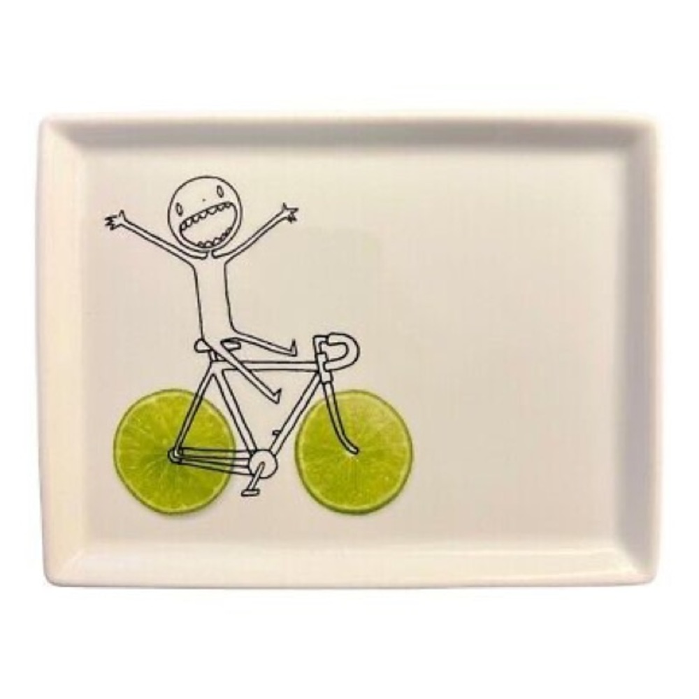 CB2 Oliver Appetizer Rectangle Snack Plate